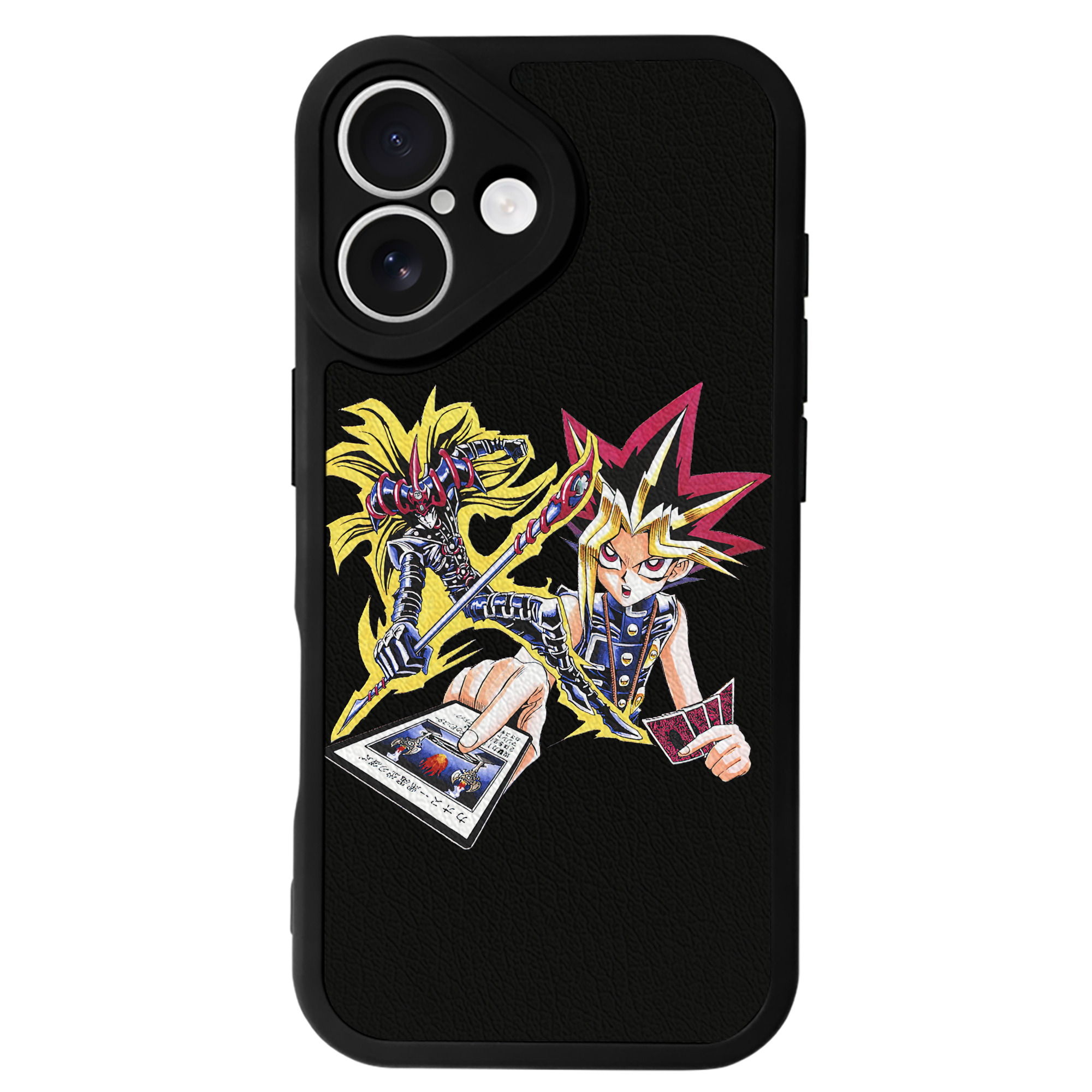 遊☆戯☆王 Yu-Gi-Oh! 【iPhone 16シリーズ対応】シリコンスマホケース（レザー調） 材質：シリコン